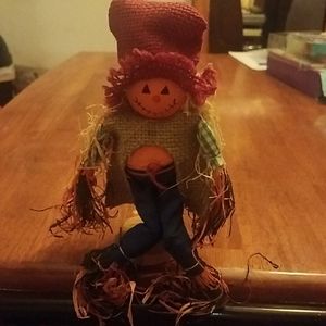 Vintage Pumpkin Straw Scarecrow Fall Decor